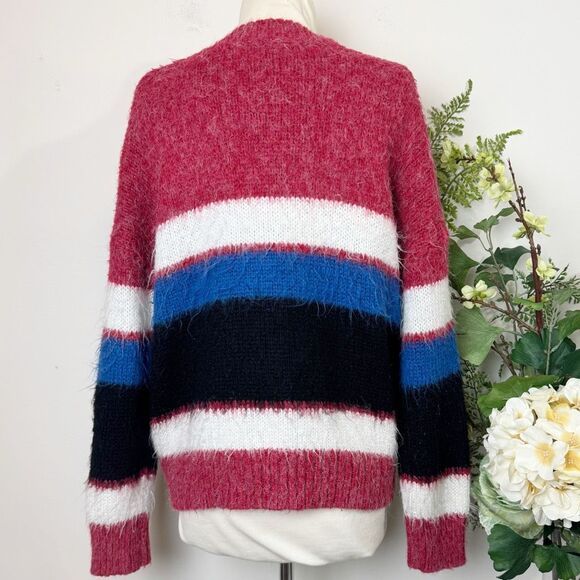 Anthropologie Raga Taylor Pullover Sweater | Multicolor Stripe | Size medium - Picture 8 of 13